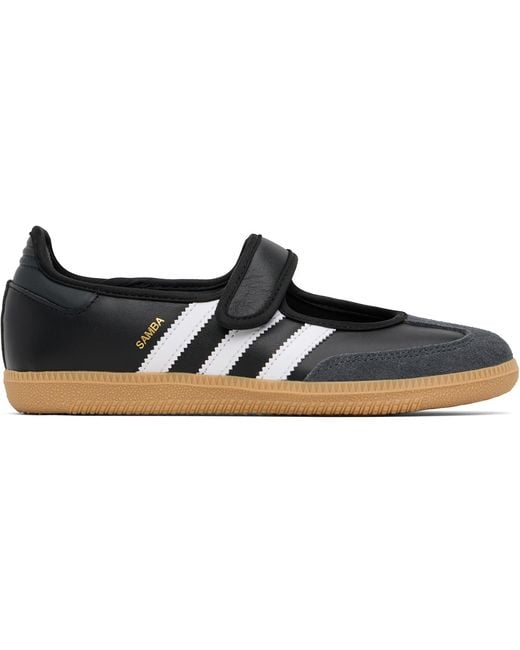 Adidas Originals Black Samba Jane Ballerina Flats