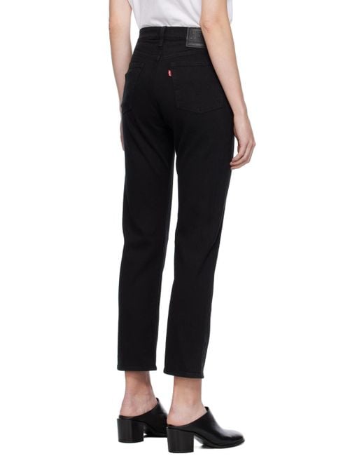 Levi's Black Wedgie Straight Fit Jeans