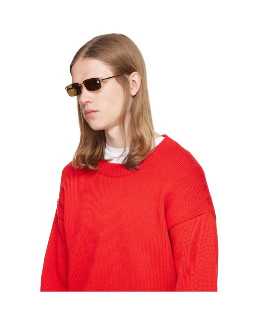 Fendi Brown First' Crystal Sunglasses for men