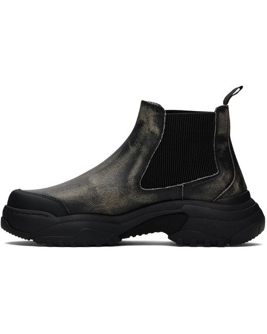 GmbH Black Faded Chelsea Boots for men