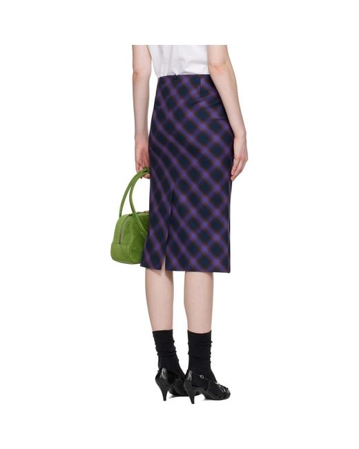 ShuShu/Tong Blue Trumpet Hem Midi Skirt