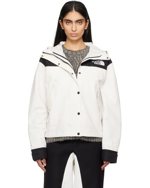 The North Face White Off- & Mountain Mono Short Jacket