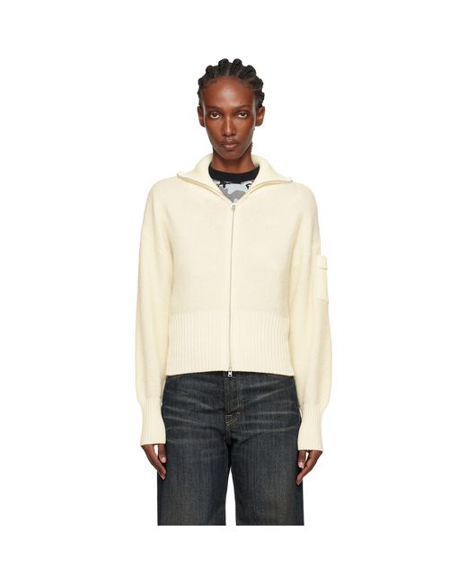 Canada Goose Black Off- Sauble Alpaca Full Zip Sweater