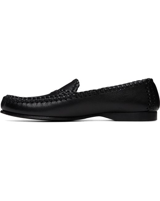 Hereu Black Sastre Supple Shiny Loafers for men