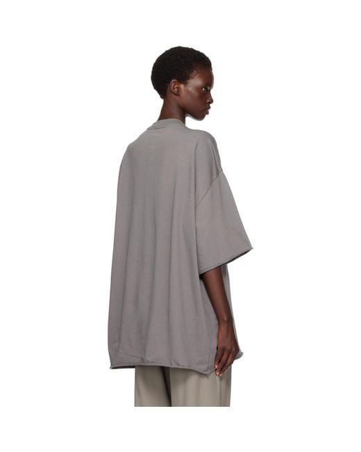 Rick Owens Gray Tower Tommy T-Shirt