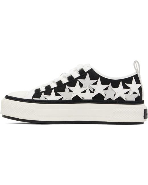 Amiri Black Stars Court Low Sneakers for men