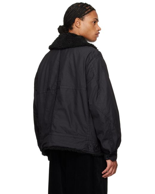 Engineered Garments Black Twill B3 Bomber Jacket for men