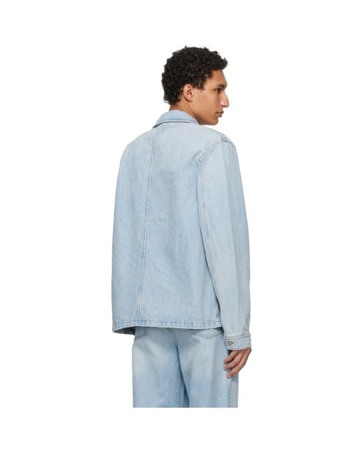 A.P.C. Blue New Rodney Denim Jacket for men
