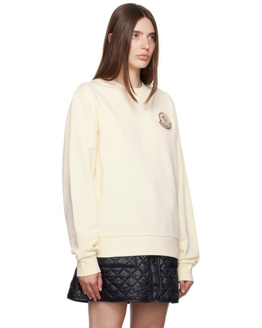 Moncler Natural Cotton Crewneck Sweater