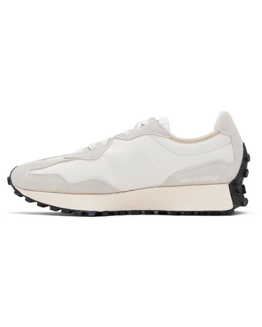 メンズ New Balance オフホワイト& 327 スニーカー Black