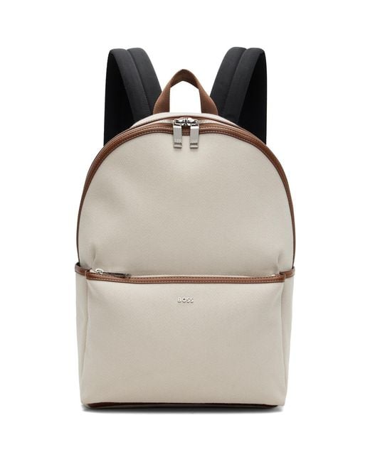 Boss Natural Logo Lettering Backpack for men