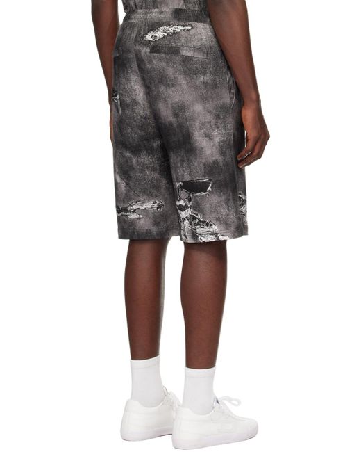 DIESEL Black P-Ston-Short Shorts for men