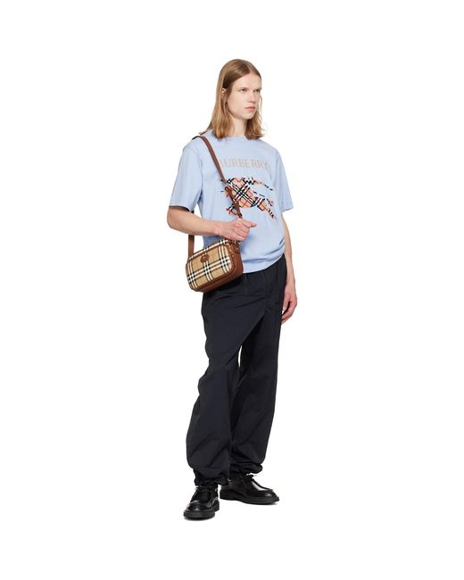 Burberry Brown Check Pocket Crossbody Bag for men