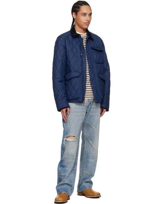 メンズ Polo Ralph Lauren ブルー 'The Beaton' キルティングジャケット Blue