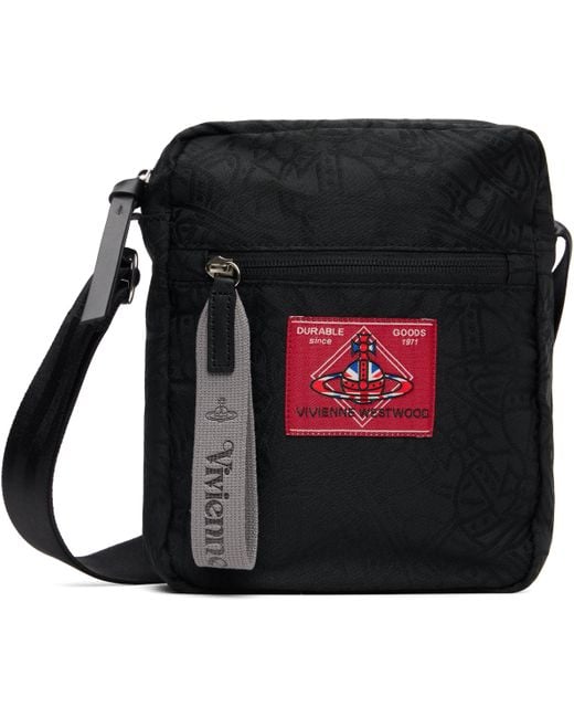メンズ Vivienne Westwood ブラック Luke クロスボディポーチ Black