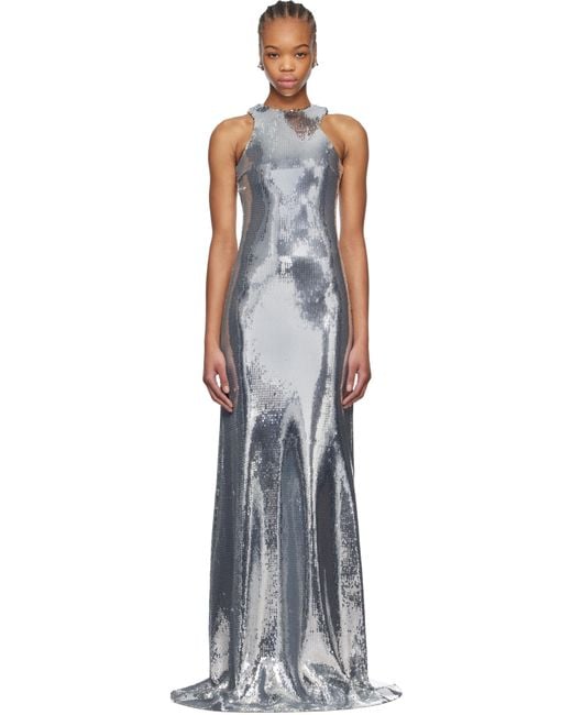 Monot Black Tank Top Sequin Maxi Dress