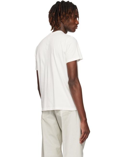メンズ Rick Owens ホワイト Hollywood Short Level Tシャツ Multicolor