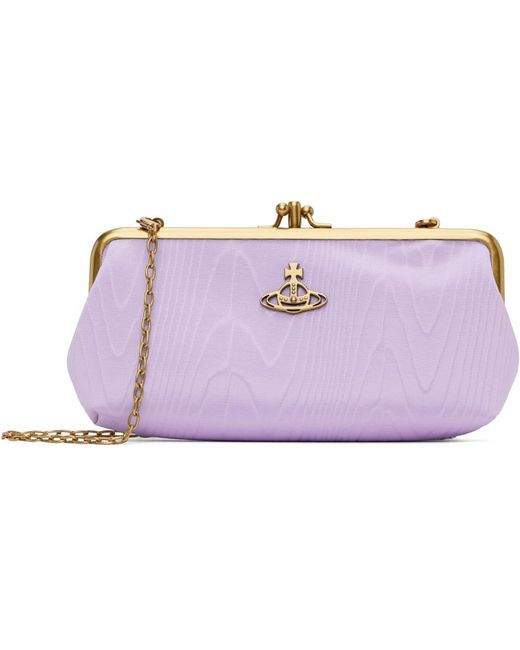 Vivienne Westwood Purple Db Frame Chain Bag