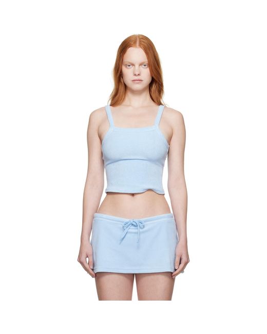 GUIZIO Blue Dani Terry Tank Top