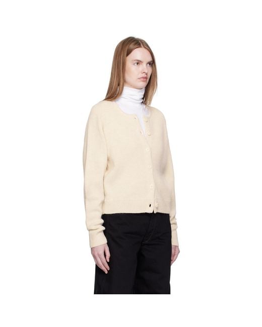 Lemaire Black Off- Alpaca Cardigan