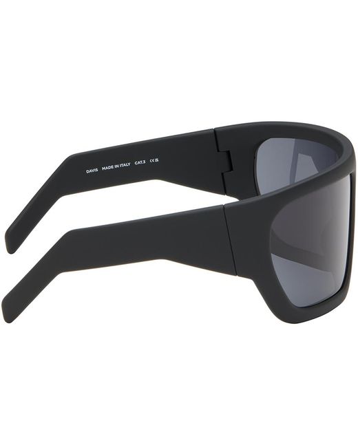 Rick Owens Black Davis Sunglasses for men