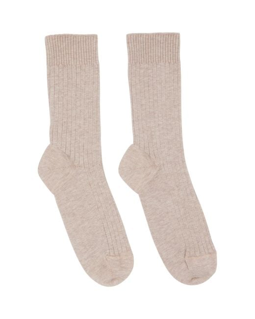 Baserange Black Three-Pack Cotton Rib Overankle Socks