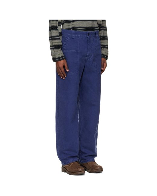 Isabel Marant Blue Albo Trousers for men