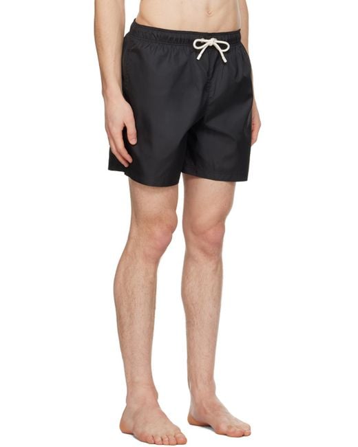 Palm Angels Black Classic Swim Shorts for men