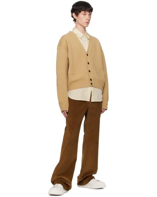 RECTO. Natural Tan Ruth Cardigan for men