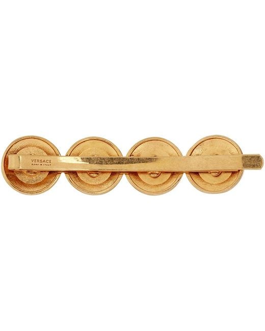 Versace Black Right Medusa Tribute Hair Pin