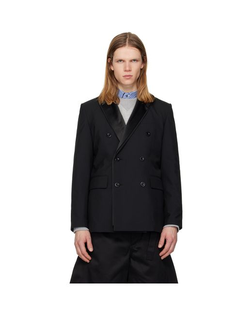 Sacai Black Suiting Blazer for men