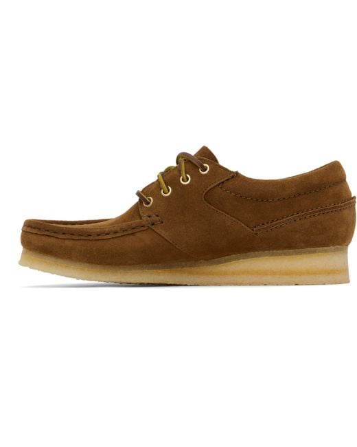 Clarks Black Tan Wallabee Boat Shoes for men