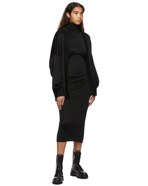 Alaïa Black Cardi Midi Dress