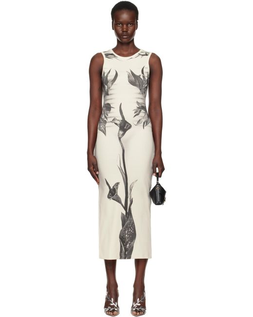 Jean Paul Gaultier ブラック＆ホワイト The Flower Body Morphing Marinière マキシワンピース Black