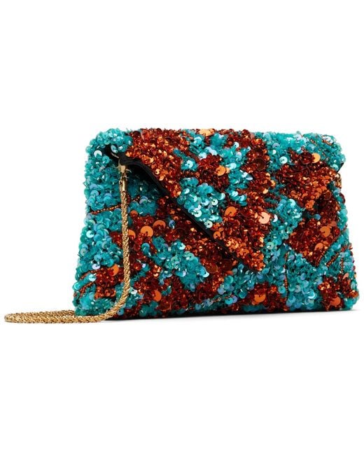 Dries Van Noten Black Silk Clutch