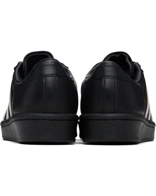 Adidas Originals Black Superstar Vintage Sneakers