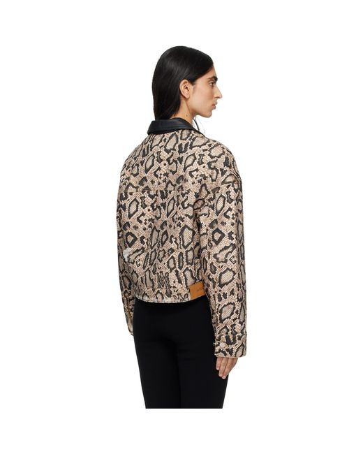 Amiri Black Snake Denim Jacket