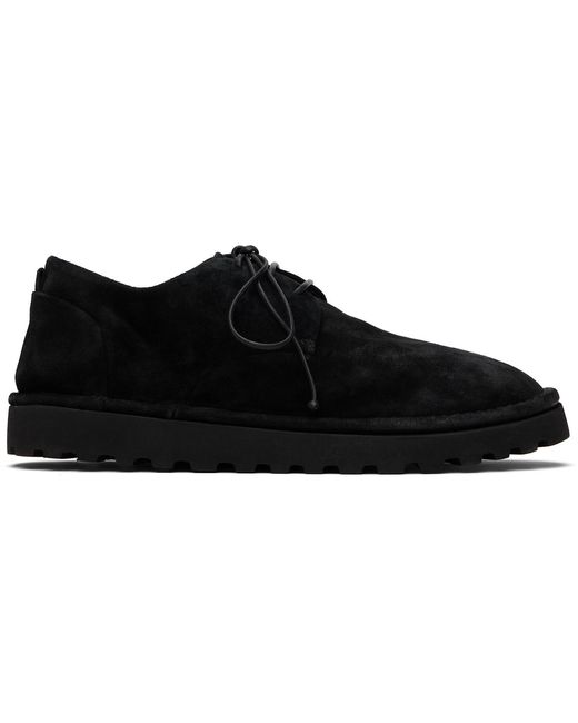MARSELL Gomme Black Sancrispa Alta Pomice Leather Derbys for men