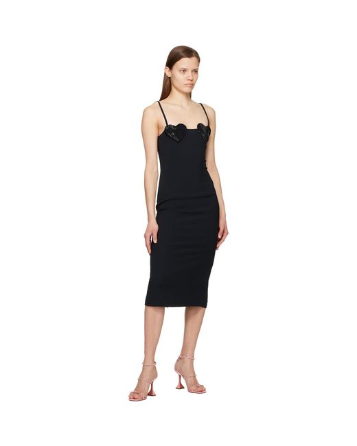 Blumarine Black Heart Midi Dress