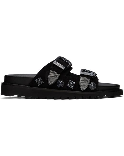 Toga Black Ssense Exclusive Sandals