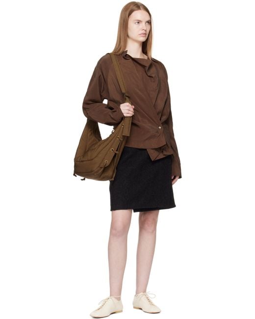 Lemaire Brown Tan Medium Soft Game Bag