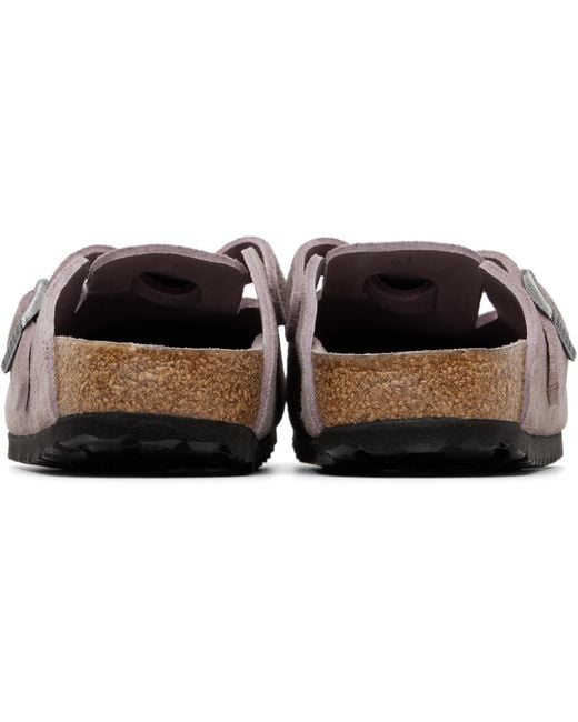 Birkenstock Brown Narrow Boston Soft Footbed Slip-On Loafers