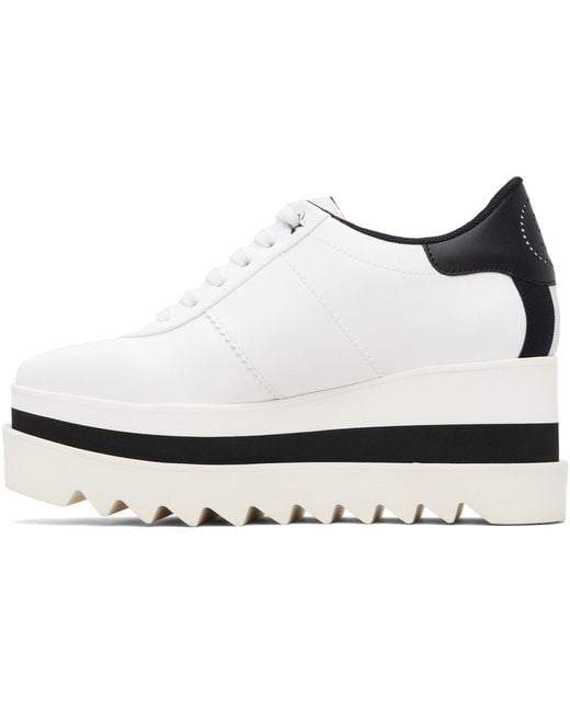 Stella McCartney White Sneak-Elyse Platform Sneakers