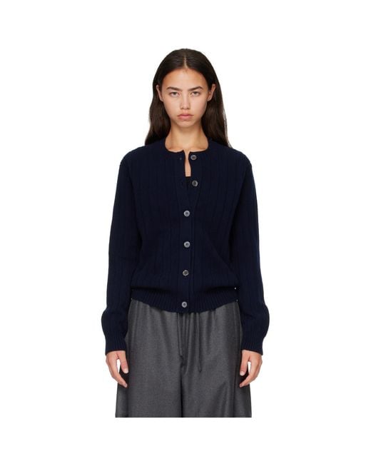 &Daughter Blue Rooney Rib Cardigan