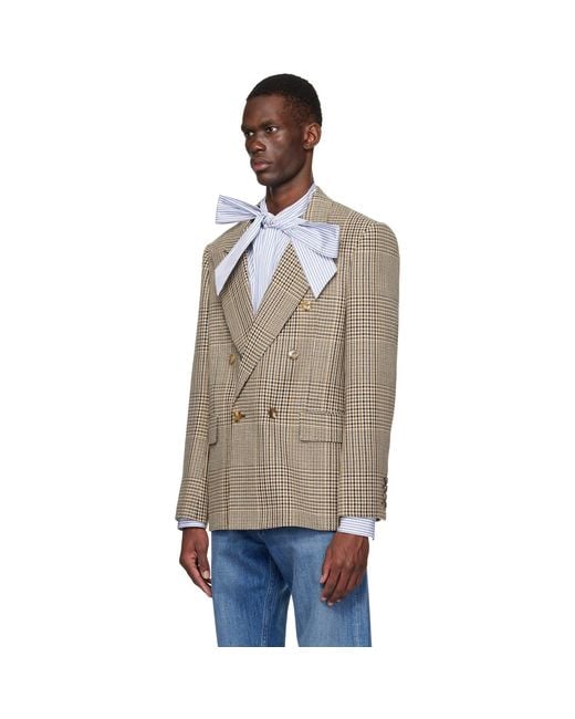 Valentino Black Double-Breasted Blazer for men