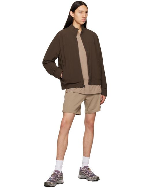 Alo Yoga Natural Brown Chill Shorts for men