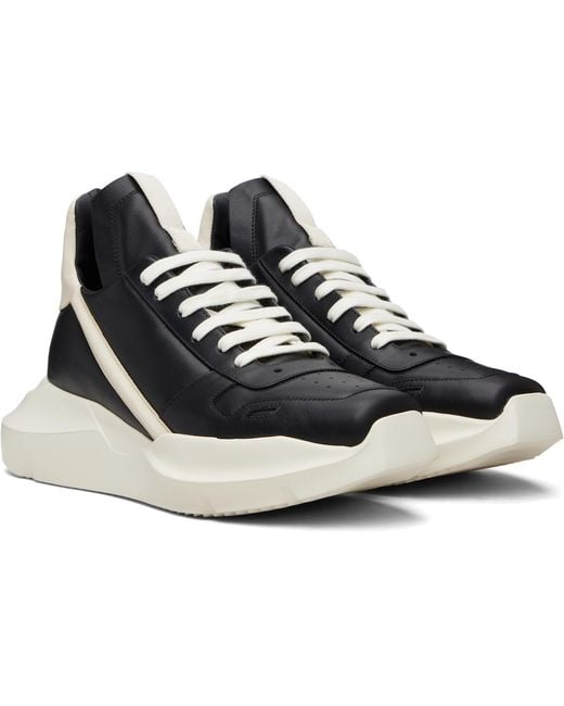 Rick Owens Black Temple Geth Runner Sneakers for men