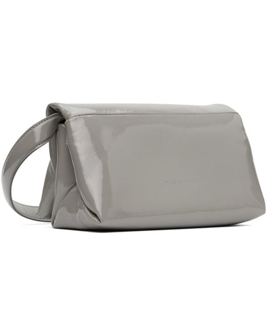 Marni Black Gray Small Prisma Bag for men
