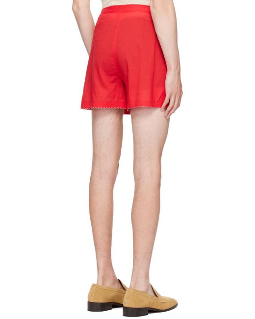 Bode Red Monday Boxer Shorts for men