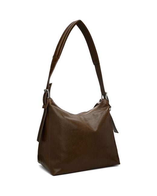 Lemaire Brown Belted Leather Bag